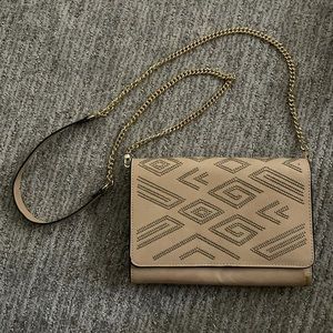 INC gold chain crossbody bag